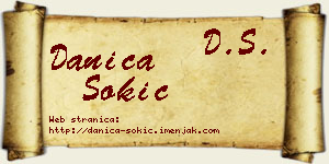Danica Sokić vizit kartica